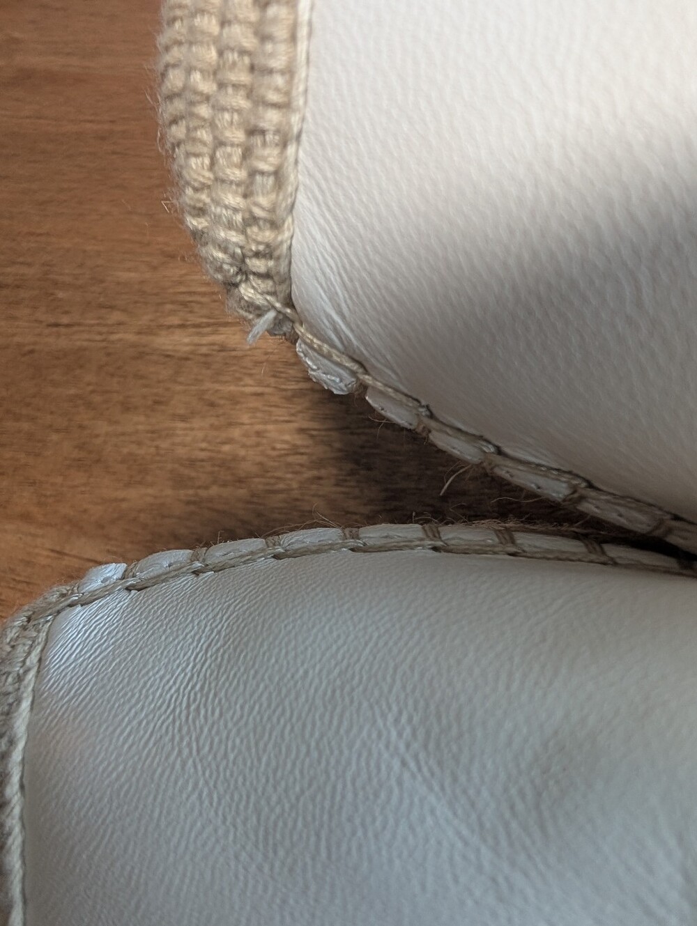 Sam Edelman Womens Espadrille Size 7 White Leather Slip on New - Picture 11 of 12